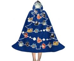 OJIPASD Studio Ghibli Weihnachtsbaumkugeln Unisex Kinder Kapuzenumhang Umhang Umhang Umhang Umhang Umhang Halloween Weihnachten Party Dekoration Rolle Cosplay Kostüme