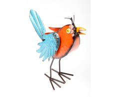point-garden Gartenfigur aus Metall Dekofigur Vogel