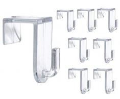Bada Bing 8er Set Fensterhaken Türhaken Transparent Haken Für Ihre Fensterdekoration Fenster Für Jede Rahmenfarbe 93