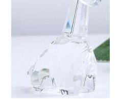 Giraffe Winzige Kristallfigur Kunstglas Miniaturen Wildtier Sammlergeschenk für Kinder Home Tischdekoration Hochzeitsbevorzugungen