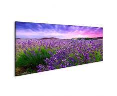 islandburner Bild Bilder auf Leinwand Lavendel Feld Büsche Provence Poster, Leinwandbild, Wandbilder