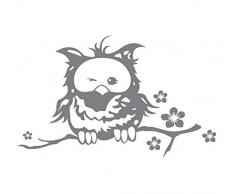 ilka parey wandtattoo-welt Notebookaufkleber Laptop skins Eule Strobel Eulen Aufkleber Notebook Laptop Tablet M686