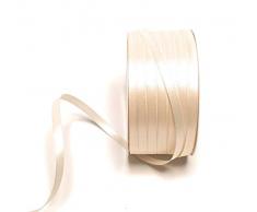 Konrad Arnold Satinband 50m x 6mm Creme Elfenbein Dekoband Geschenkband Schleifenband