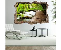 3D WANDILLUSION murando 210x150 cm Wandbild - Fototapete - Poster XXL - Loch 3D - Vlies Leinwand - Panorama Bilder - Dekoration - Natur c-C-0104-t-a