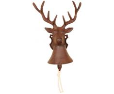 Esschert Design, Türglocke Hirsch, Gusseisen, 22 x 27 x 15 cm, DB41