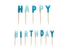 amscan Riethmüller GmbH Geburtstagskerzen Blau