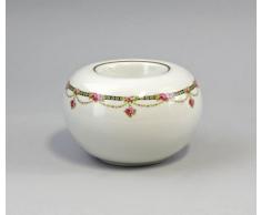 Porzellan Kugel-Vase für Teelicht Limoges-Kante H 6,5 cm