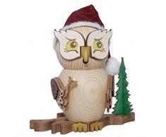 Kuhnert Räuchereule Weihnachtsmann 15 cm Räuchermännchen Räuchermann echt Erzgebirge