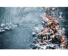non branded DIY Home Decor Digital Ölgemälde Handbuch Farbmalerei Erwachsene Kinder Paint Number Kits Home Dekorationen Baumgirlande Schnee Winter Neujahr