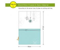Yi Xuan Glasdekorfolien Färbung Static Fit Window Film Datenschutz Anti-bereiften opakem Glas-Aufkleber for Mobile Home Dekoration (Color : 60width90high)