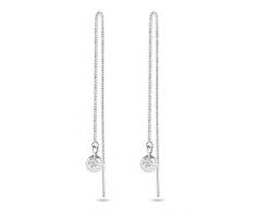 Elli Ohrringe Hänger Kugel Swarovski® Kristalle 925 Silber