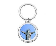 Hqiyaols Keychain Vietnam Jesus Christus Statue Vung Tau Cap Flaschenöffner Schlüsselbund Creative Kristall Rostfreier Stahl Schlüsselbund Reisen Andenken