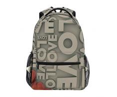 DISLONLY Rucksack Sporttasche Freizeittasche,Liebe Valentinstag Romantik Kunstdruck