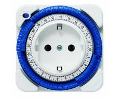 Theben 0260030 theben-timer 26 - analoge Zeitschaltuhr, Steckdosen-Schaltuhr, Zeitprogrammstecker, weiß (1)