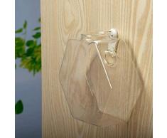 Vase Einzigartiger Hängender Blumentopf Klarglas-Kugelvase Hydroponic Terrarium Wand Aquarium Topfpflanze Blumenflasche Dekor Aquarium S12X13