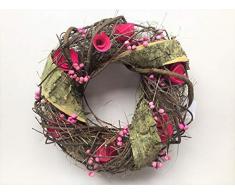 Holzmichel Türkranz Baumrinde 25 cm,Naturkranz - Frühling/Sommer - Deko Wandkranz/Dekokranz