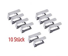 all-around24 Tischdeckenklammer Tischtuchklammern Tisch Decken Halter Edelstahl Klemme für Tischplatte Decke (10 Stück)