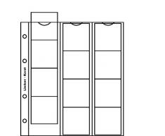 LINDNER Münzalbum PUBLICA S bestückt mit 5 verschiedenen Münzenblättern