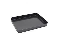 anaan Mimas Serviertablett Schmucktablett Kerzentablett aus Edelstahl beschichtet Tablett für Kaffee Frühstück Schmuck Deko rechteckig 25x19x2.5 cm (Schwarz)