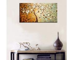 FuRongHuang Große Abstr. Akt Messer Blumen Gemälde Wohnkultur Wandkunst Bilder Handbemalte Blumen Ölgemälde Auf Leinwand Für Wohnzimmer(Kein Rahmen)