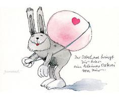 Janosch POSTkarte Ostern .ein kleines Osterei von mir