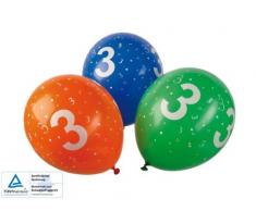 Zahlen-Luftballons 0-9 je Zahl im 5er Pack 3