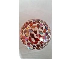 Gilde Dekokugel mit Glas mit Mosaiksteinen, ca. 12 cm Durchmesser