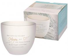 Man sieht nur mit dem Herzen gut: Windlicht aus Porzellan