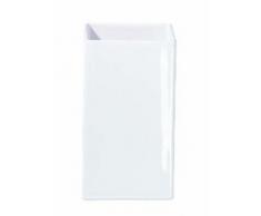 ASA Blumenvase, Keramik, weiß, 11.5x11.5x21 cm