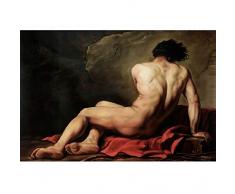 YDYHYANG Erwachsene Malen Nach Zahlen DIY Kinder Leinwand Ölgemälde Kits Creative Spielzeug Home Art Dekor-Porträt Ölgemälde Art männlicher Akt