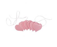 VORCOOL Deko-Herz Deko-Hänger Herz Girlande Hochzeit Party Dekoration (Rosa)