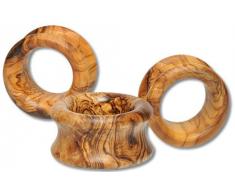 VolkskunstShop Serviettenring Olivenholz (Durchm. ca. 5 cm, ca. 3 cm breit)