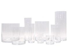 Varia Living Glas-Vase Verschiedene Größen | Gross & klein | zylindrisch | wunderschön als runde Blumenvase | Zylinder auch als Windlicht Deko mit Kerze einsetzbar | klar (Ø 20 cm/H 25,5 cm)