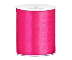 Tischband Satinband pink, 25 Meter x 10 cm