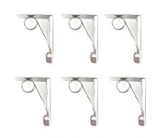 inherited 6pcs Tischtuch Clips, Stabil Tischdeckenklammer, 430 Edelstahl Tischtuchklammern Klammer Outdoor Tischdecke Halter für Garten, Picknicks Hochzeiten Party Küche und Restaurant