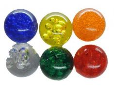 6x Deko Kugeln bunt gemischt für Wassersäule oder Deko