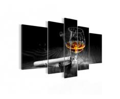 Bilder Küche Kaffee Wandbild Vlies - Leinwand Bild XXL Format Wandbilder Wohnzimmer Wohnung Deko Kunstdrucke Braun 1 Teilig - MADE IN GERMANY - Fertig zum Aufhängen 501812a