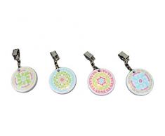 Tchibo TCM 4 Tischdeckenhalter mit Clips Tisch Deckenhalter aus Edelstahl