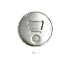 DIYthinker Bunte Weihnachtsgirlande Blatt Illustration Runde Flaschenöffner Kühlschrank Magnet Pins Abzeichen-Knopf-Geschenk 3pcs Silber