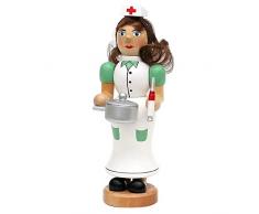 Unbekannt SIGRO Holz Räucherfrau Krankenschwester Räuchermännchen Weihnachtsfigur Räucherfigur