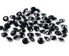 Deko-Streuschmuck 100 Diamanten schwarz 12mm Tischdekoration Streuartikel Hochzeit Taufe