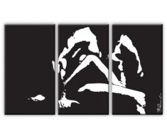 Wandbilder Erotik Abstrakt Leinwandbild 3-Teilig: 135x80 cm