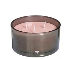 Spaas Duftkerze mit 3 Dochten, Glas, Paraffinwachs Rose Blush, D144 mm x H 81 mm