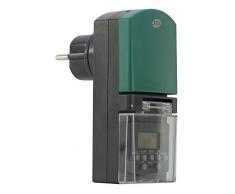 Zeitschaltuhr Aussenbereich digital 1 Stück - Outdoor Zeitschaltuhr mit vielen Programmen, Zufalls- und Countdown-Funktion schenkt Zeit und spart Strom - Komfort in Haus und Garten an 7 Wochentagen