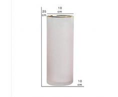 CBVG Pink/Grren Nordic Gradual Milchglas Transparent Vase Straight Hydroponics Bottle Blumenvase Startseite/Party/Hochzeitsdeko, Pink M