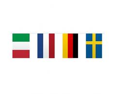 Folat Wimpelkette mit Europaflaggen, 10 m