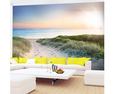 Fototapete Strand Meer Vlies Wand Tapete Wohnzimmer Schlafzimmer Büro Flur Dekoration Wandbilder XXL Moderne Wanddeko - 100% MADE IN GERMANY - Nordsee Ostsee Landschaft Runa Tapeten 9008010a