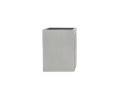 Stonefiber Pot quadratisch hoch L grau (60 x 60 cm, h 80 cm)