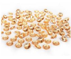Unbekannt partydeco adc12 – 019-karton – 100 Dekosteine Diamanten aus PVC, Gold