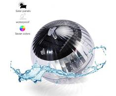 Solar Schwimmendes Pool Licht, Schwimmendes Teichlicht, Wasser Schwimmende Lampen, Solar Schwimmkugel Wasserlicht Teichbeleuchtung Farbwechse für Garten Baum Pool Teich Dekoration